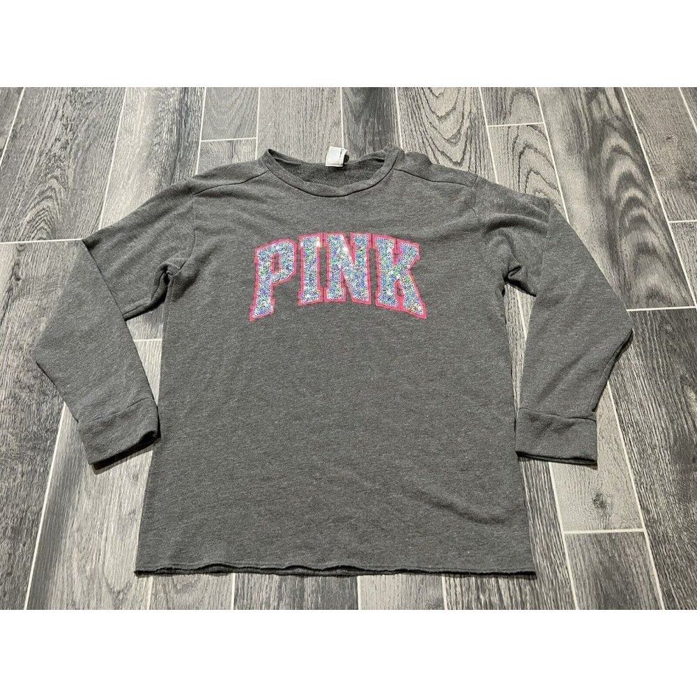 PINK Victoria’s Secret Pullover Sweater Sequin/Bling Women’s Small Oversize